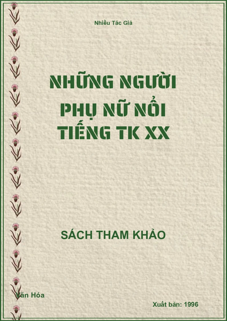 Những Người Phụ Nữ Nổi Tiếng TK XX