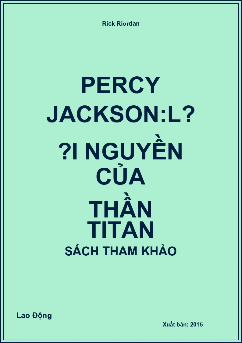 Percy Jackson:Lời Nguyền Của Thần Titan