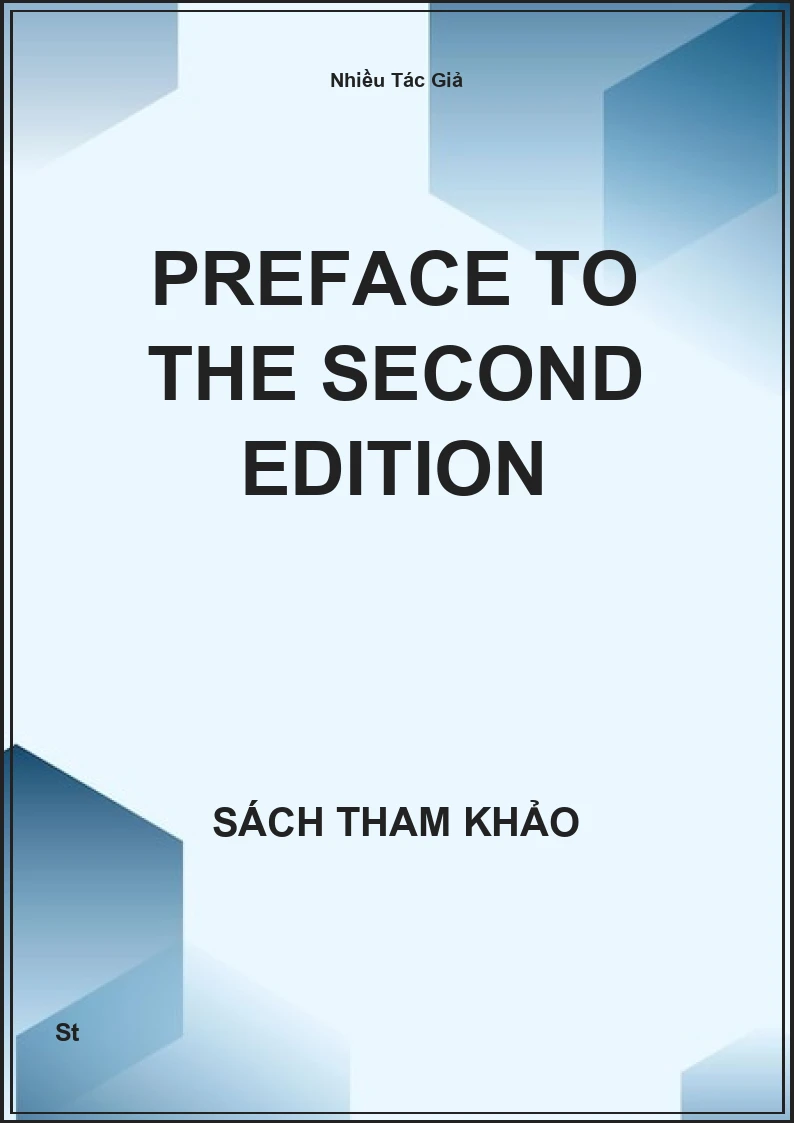 Preface To The Second Edition