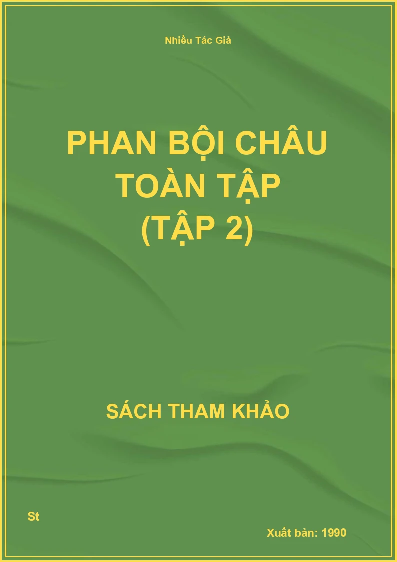 Phan Bội Châu Toàn Tập (Tập 2)