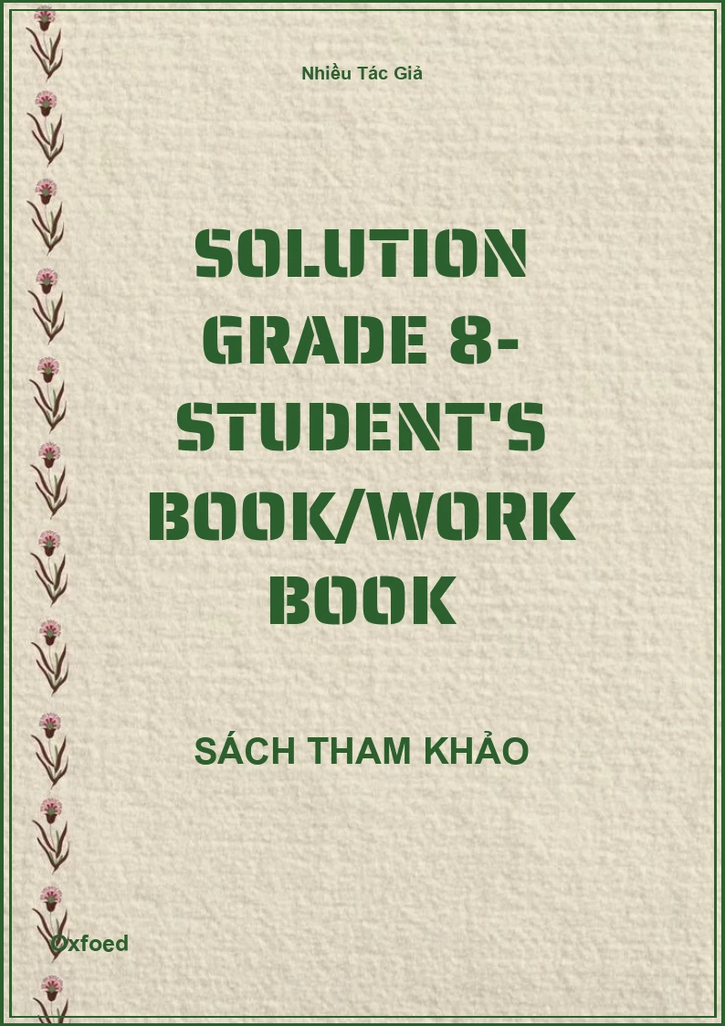 Solution Grade 8- Student's Book/Work Book