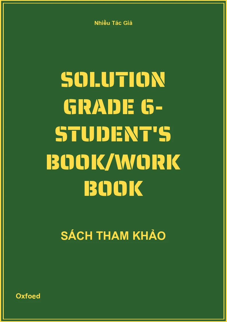 Solution Grade 6- Student's Book/Work Book