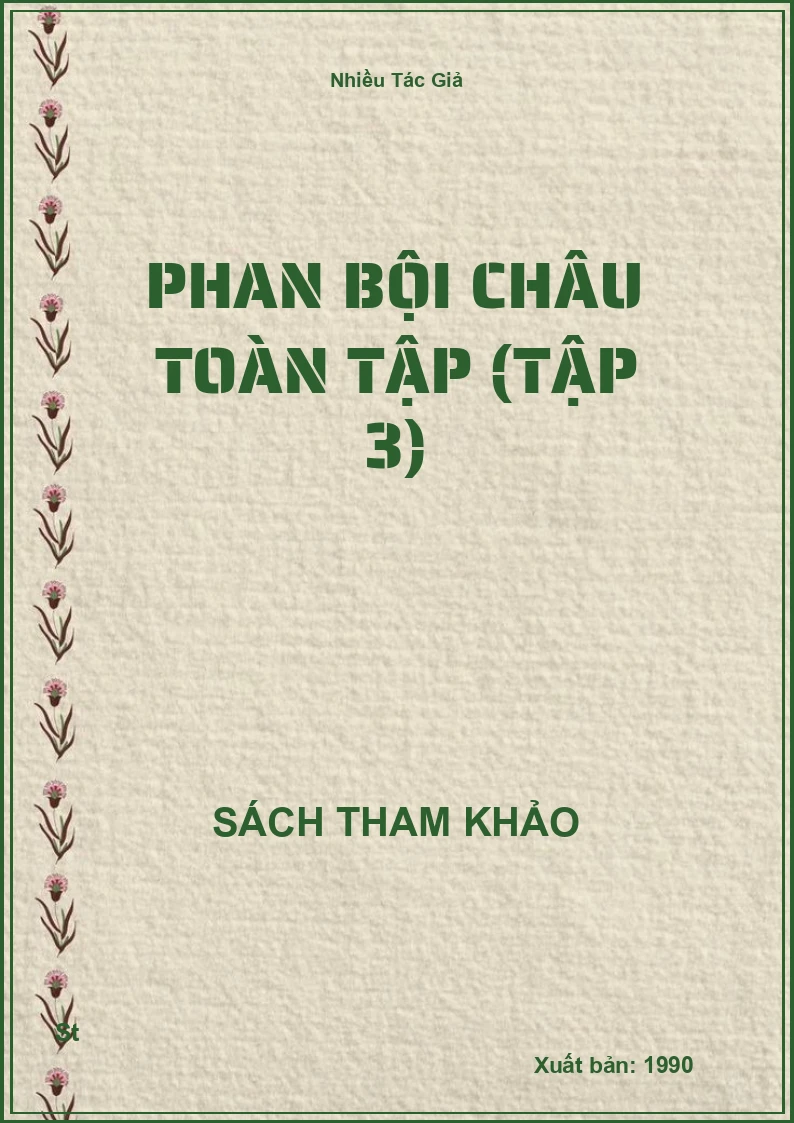 Phan Bội Châu Toàn Tập (Tập 3)