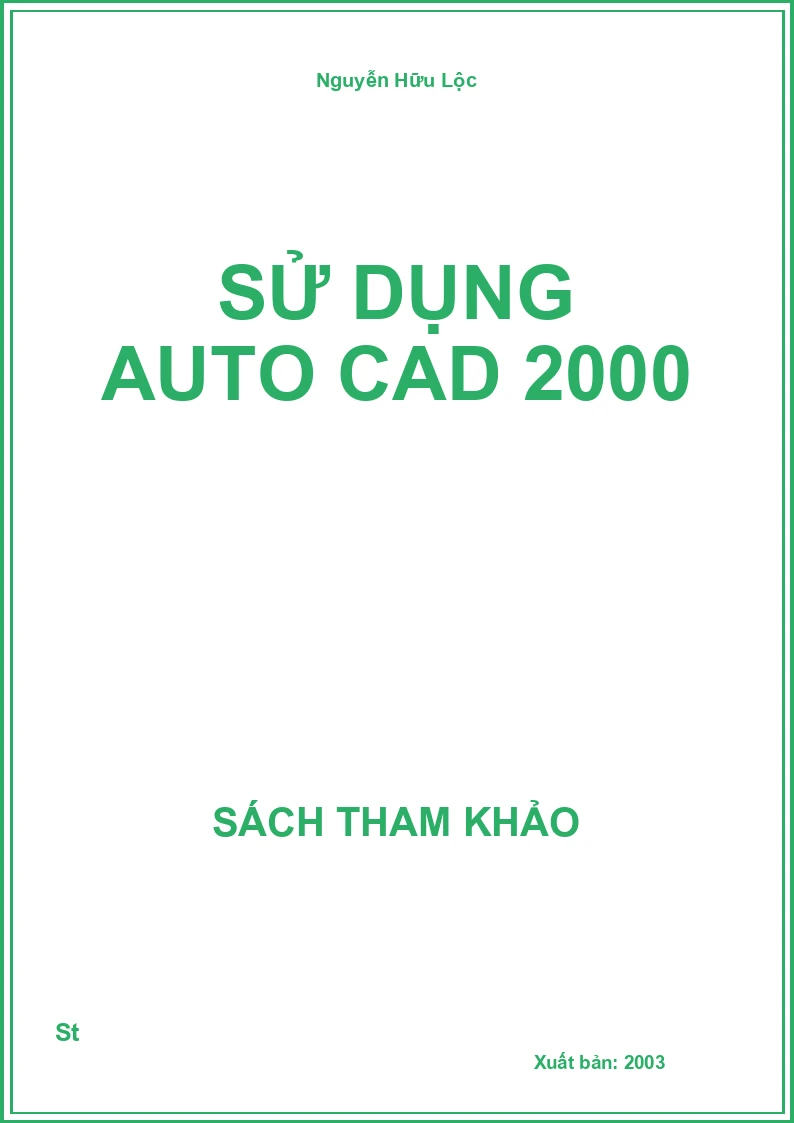 Sử Dụng Auto Cad 2000