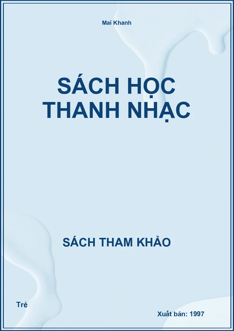 Sách Học Thanh Nhạc