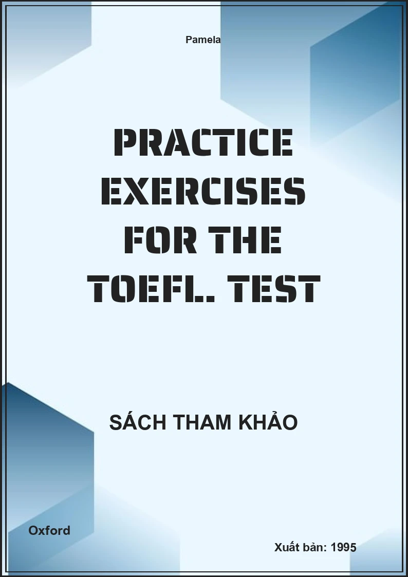 Practice Exercises For The Toefl. Test