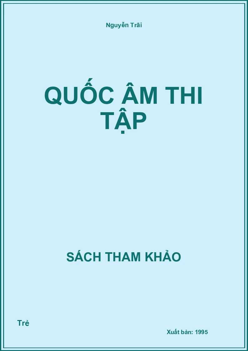 Quốc Âm Thi Tập