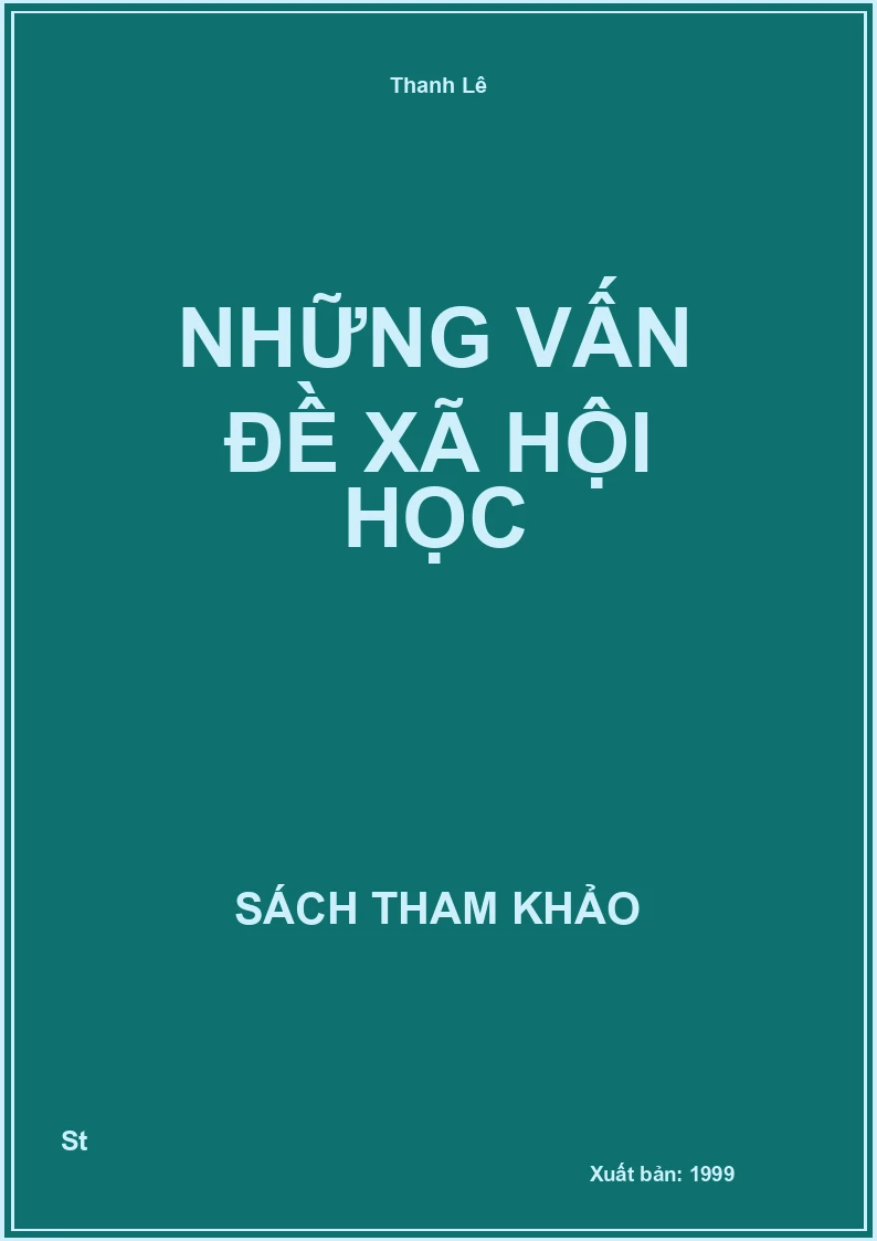 Những Vấn Đề Xã Hội Học