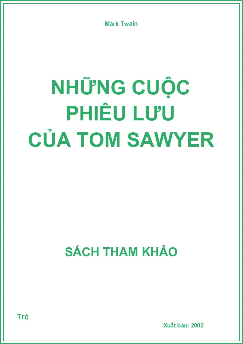 Những Cuộc Phiêu Lưu Của Tom Sawyer
