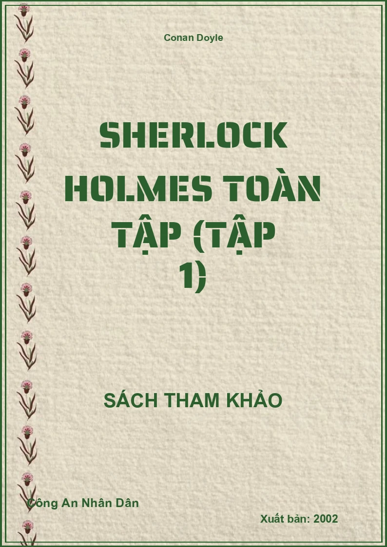 Sherlock Holmes Toàn Tập (Tập 1)