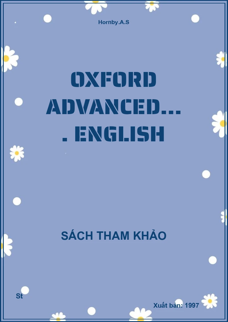 Oxford Advanced…. English