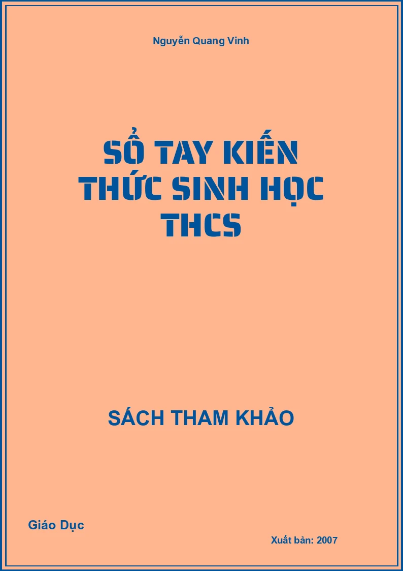 Sổ Tay Kiến Thức Sinh Học Thcs