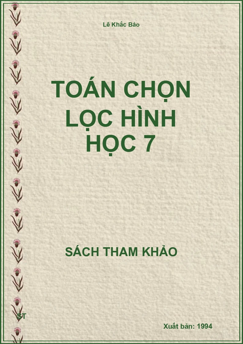 Toán Chọn Lọc Hình Học 7