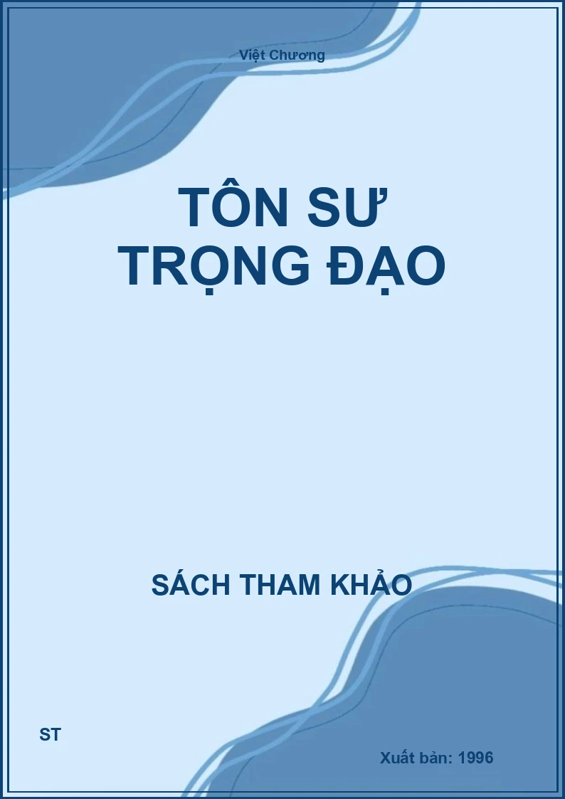 Tôn Sư Trọng Đạo