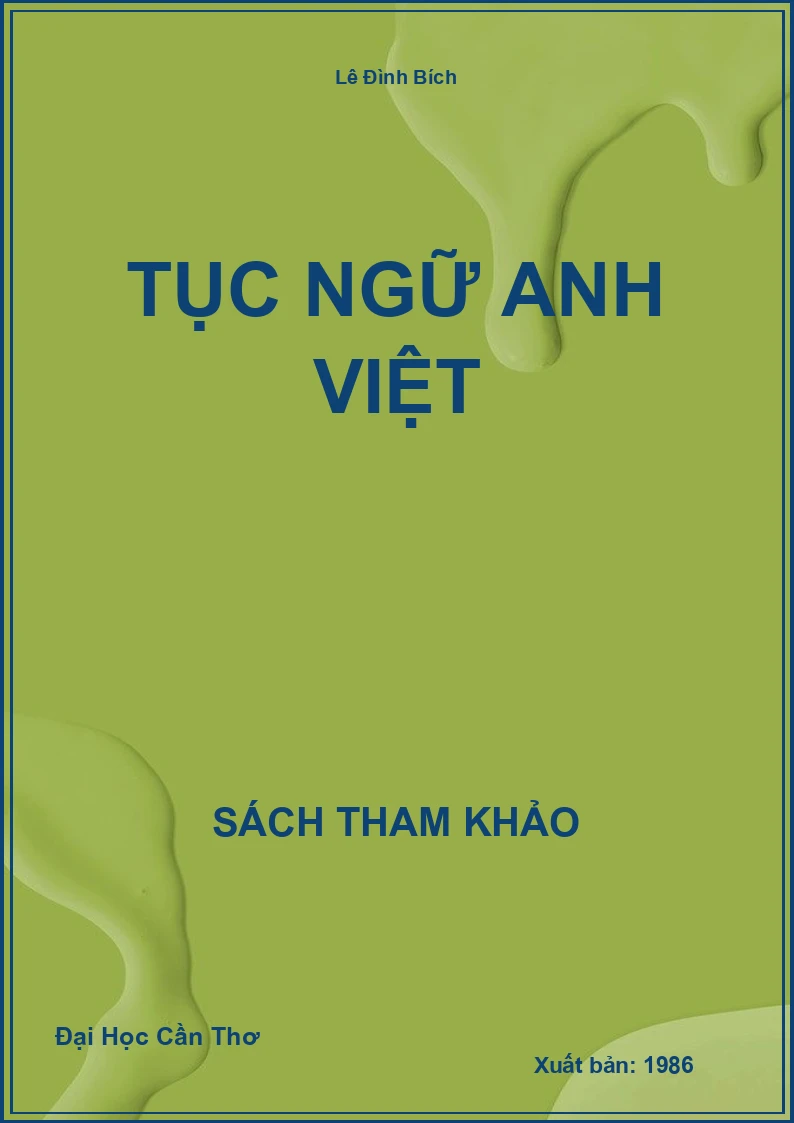 Tục Ngữ Anh Việt