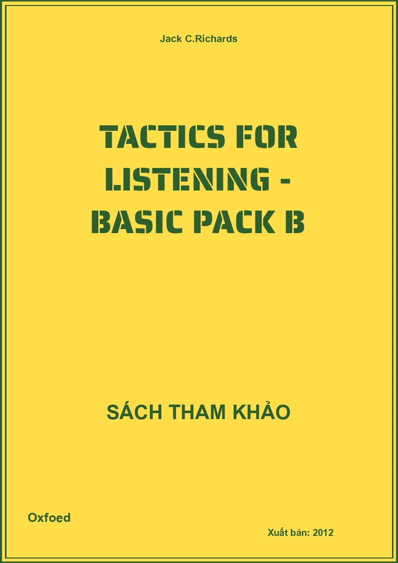 Tactics For Listening - Basic Pack B