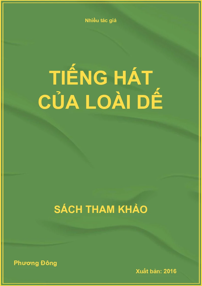 Tiếng Hát Của Loài Dế