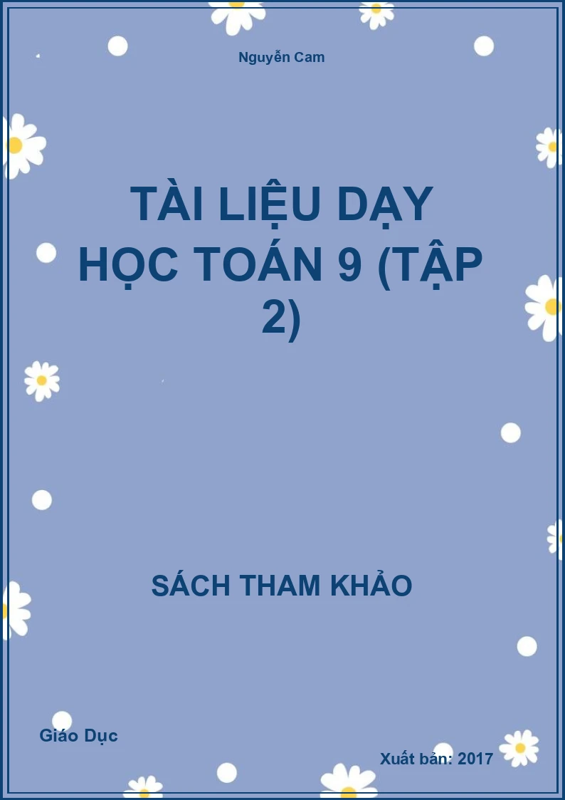 Tài Liệu Dạy Học Toán 9 (Tập 2)