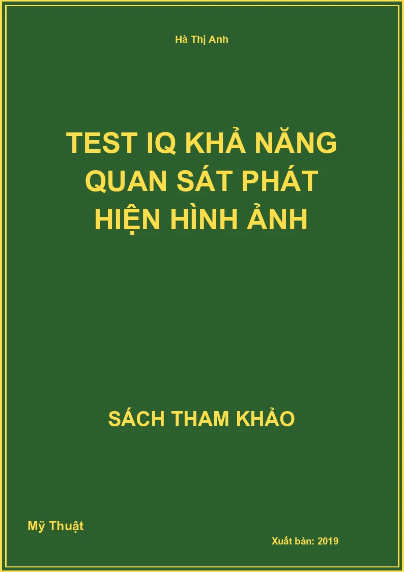 Test Iq Khả Năng Quan Sát Phát Hiện Hình Ảnh
