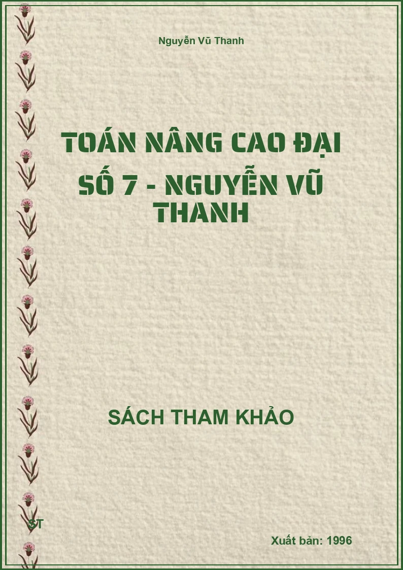 Toán Nâng Cao Đại Số 7 - Nguyễn Vũ Thanh