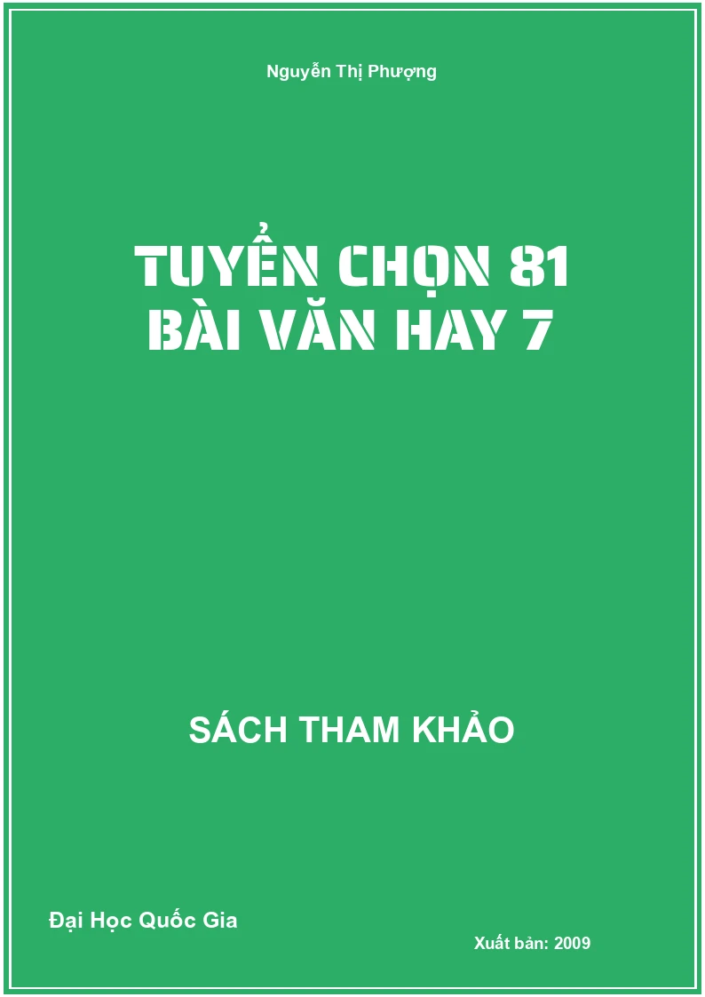Tuyển Chọn 81 Bài Văn Hay 7