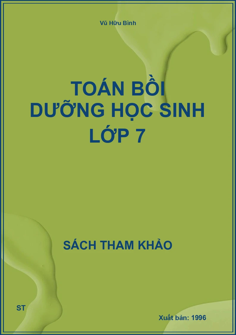 Toán Bồi Dưỡng Học Sinh Lớp 7