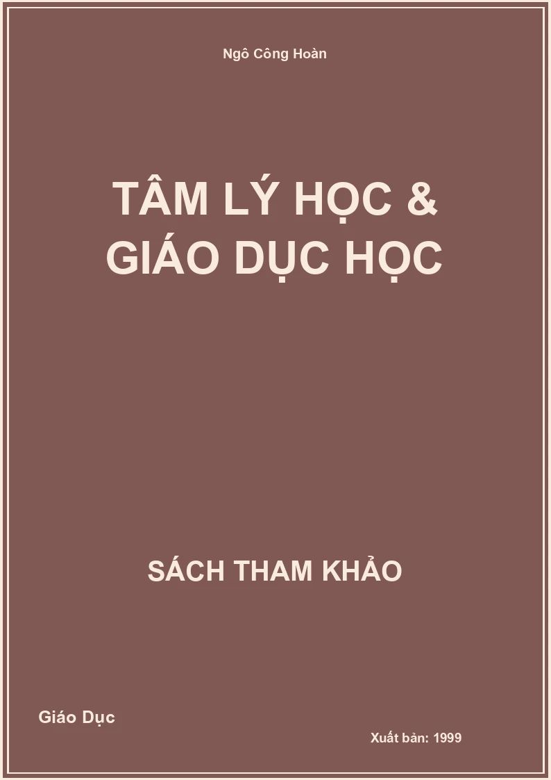 Tâm Lý Học & Giáo Dục Học