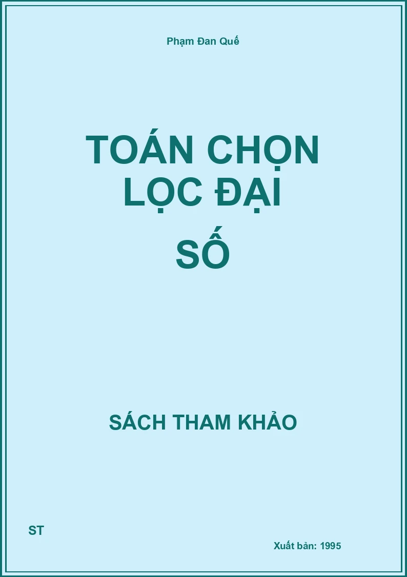 Toán Chọn Lọc Đại Số
