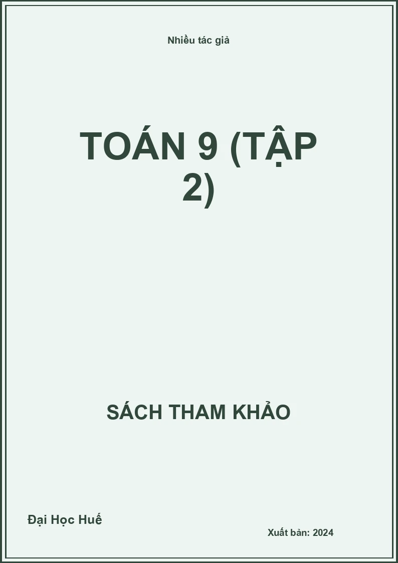 Toán 9 (Tập 2)