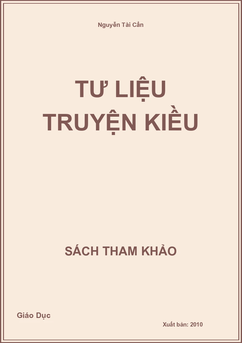 Tư Liệu Truyện Kiều