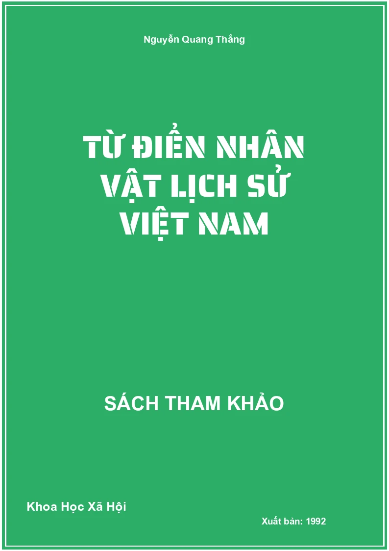 Từ Điển Nhân Vật Lịch Sử Việt Nam