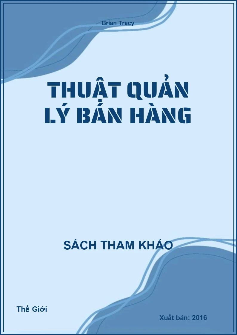 Thuật Quản Lý Bán Hàng