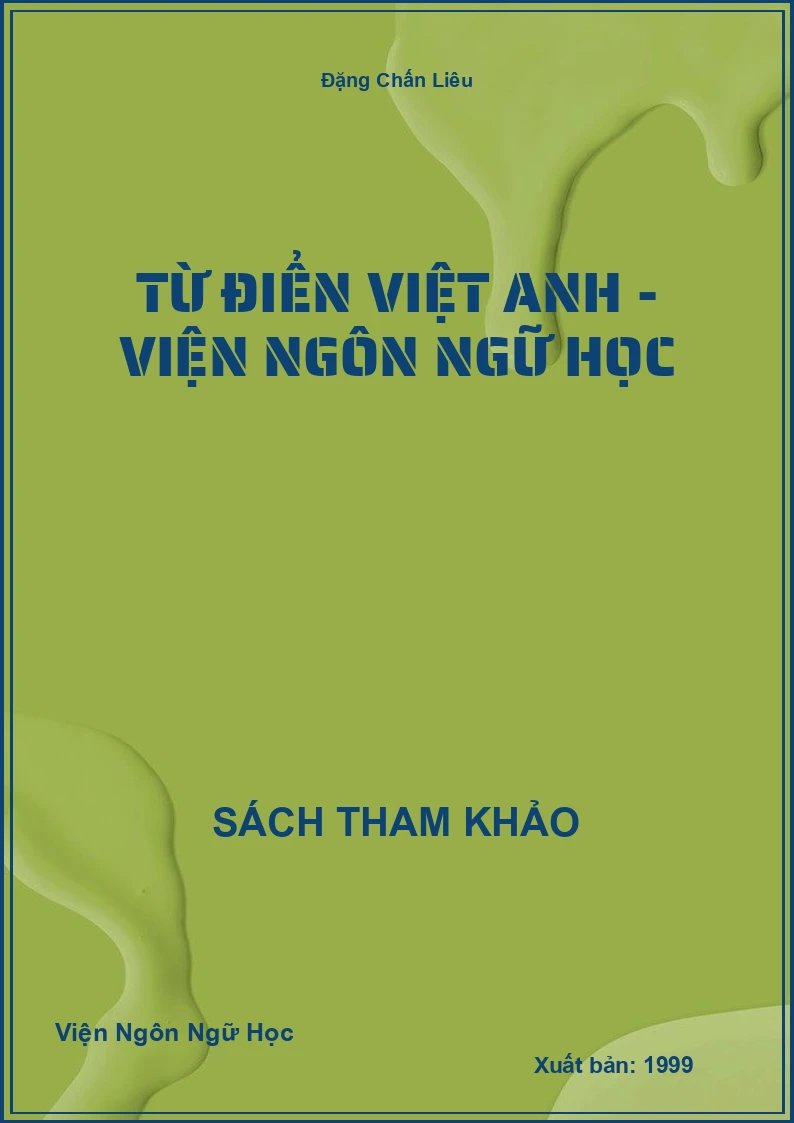 Từ Điển Việt Anh - Viện Ngôn Ngữ Học