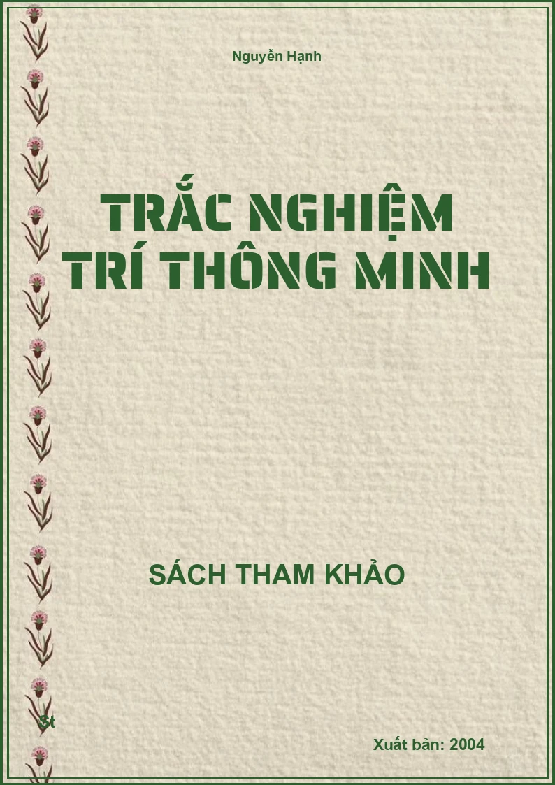 Trắc Nghiệm Trí Thông Minh