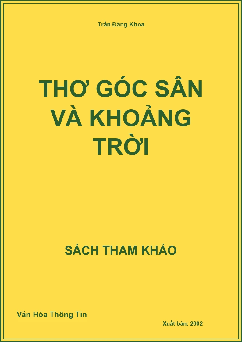 Thơ Góc Sân Và Khoảng Trời