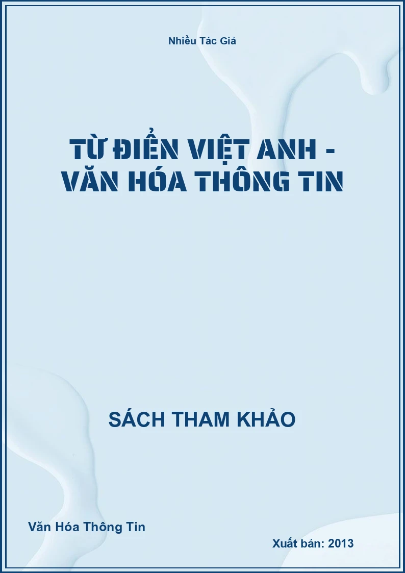 Từ Điển Việt Anh - Văn Hóa Thông Tin