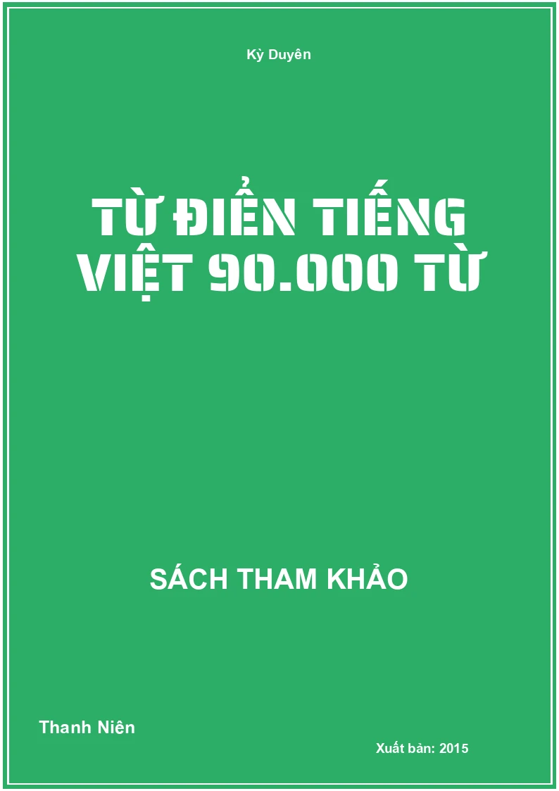 Từ Điển Tiếng Việt 90.000 Từ