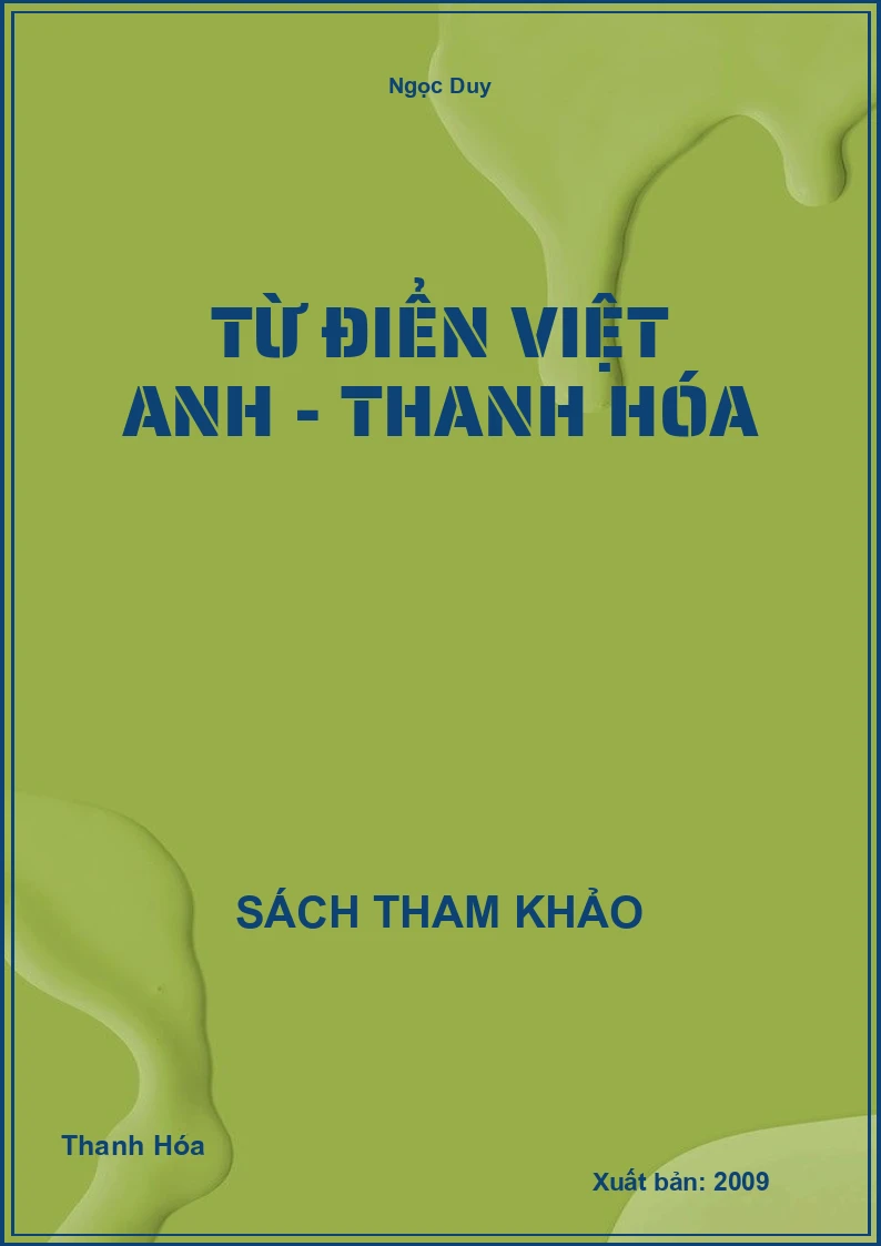 Từ Điển Việt Anh - Thanh Hóa