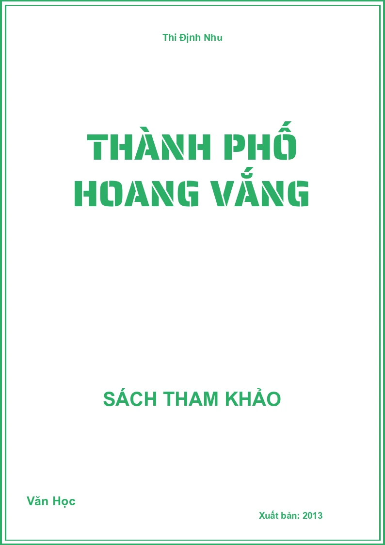 Thành Phố Hoang Vắng