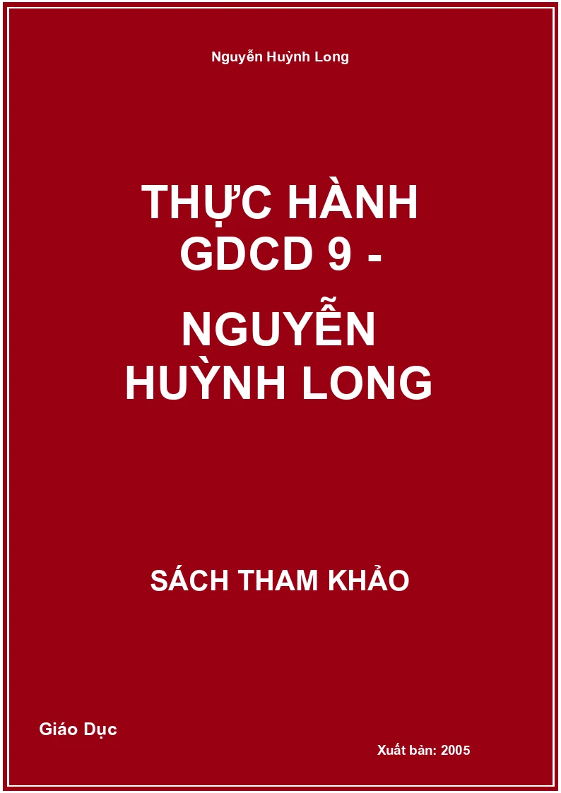 Thực Hành Gdcd 9 - Nguyễn Huỳnh Long