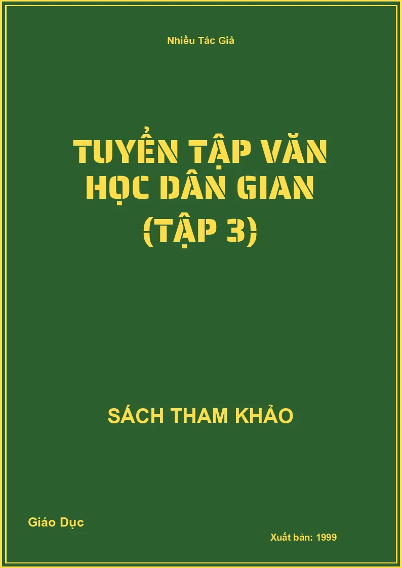 Tuyển Tập Văn Học Dân Gian (Tập 3)