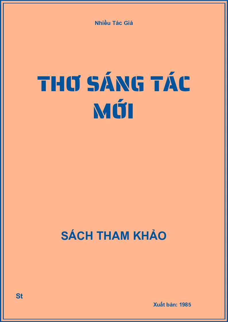 Thơ Sáng Tác Mới