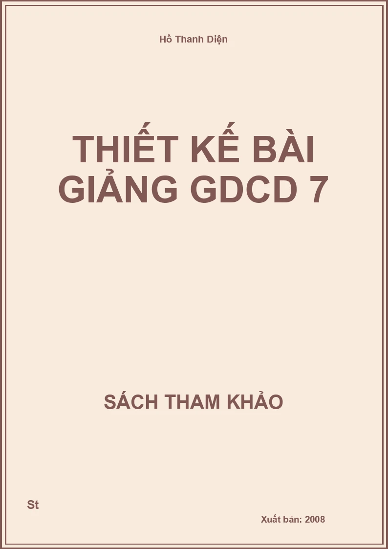 Thiết Kế Bài Giảng Gdcd 7