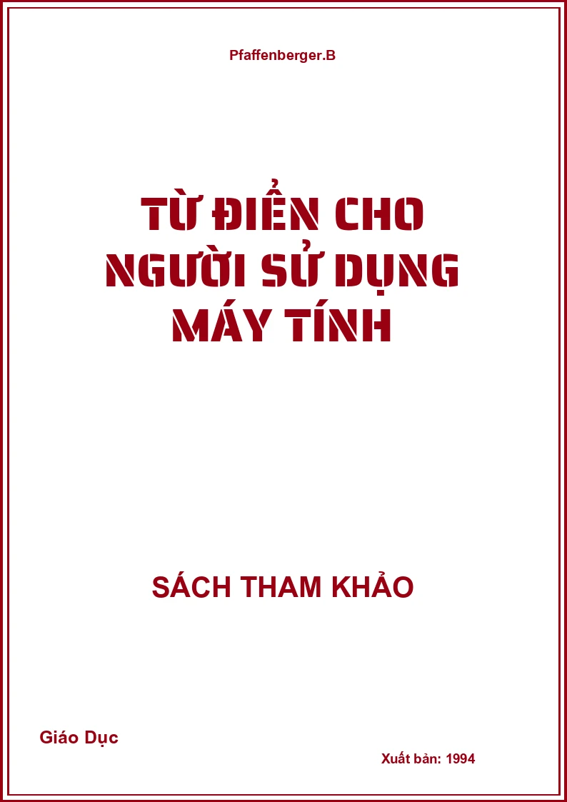 Từ Điển Cho Người Sử Dụng Máy Tính