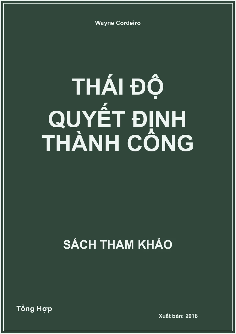 Thái Độ Quyết Định Thành Công