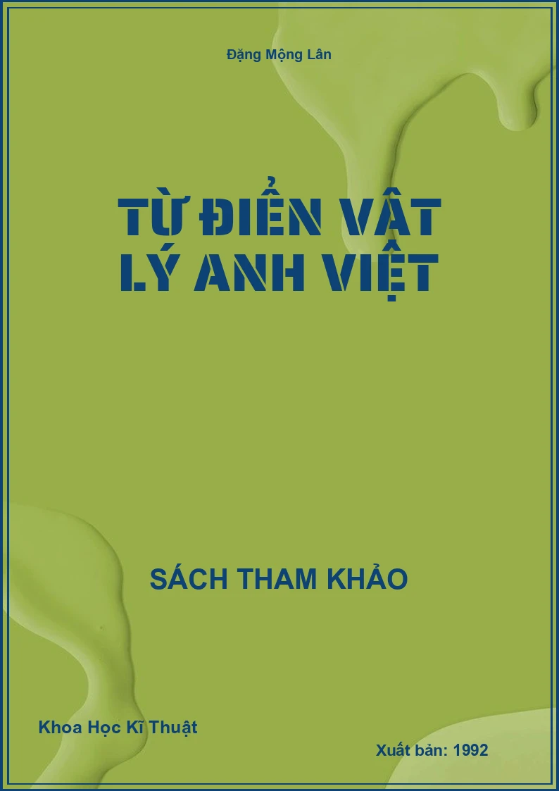 Từ Điển Vật Lý Anh Việt