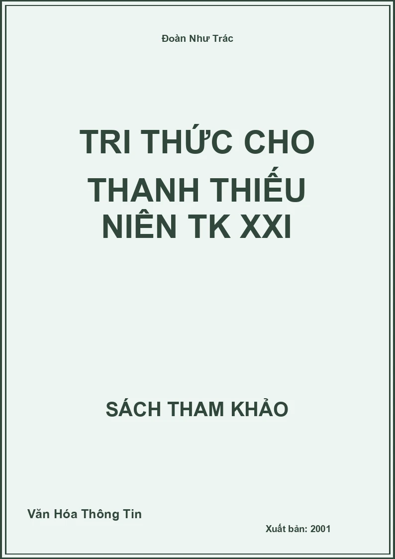 Tri Thức Cho Thanh Thiếu Niên TK XXI