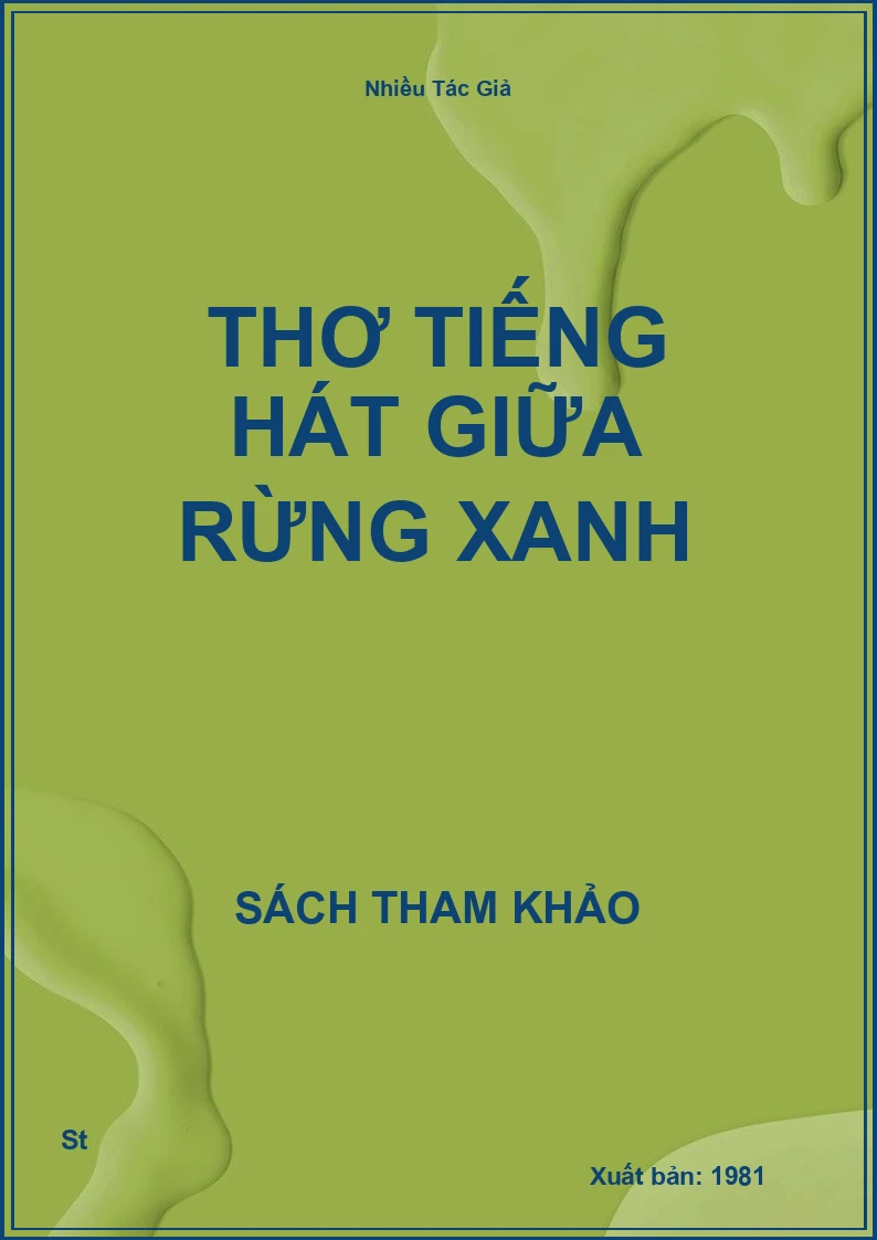 Thơ Tiếng Hát Giữa Rừng Xanh