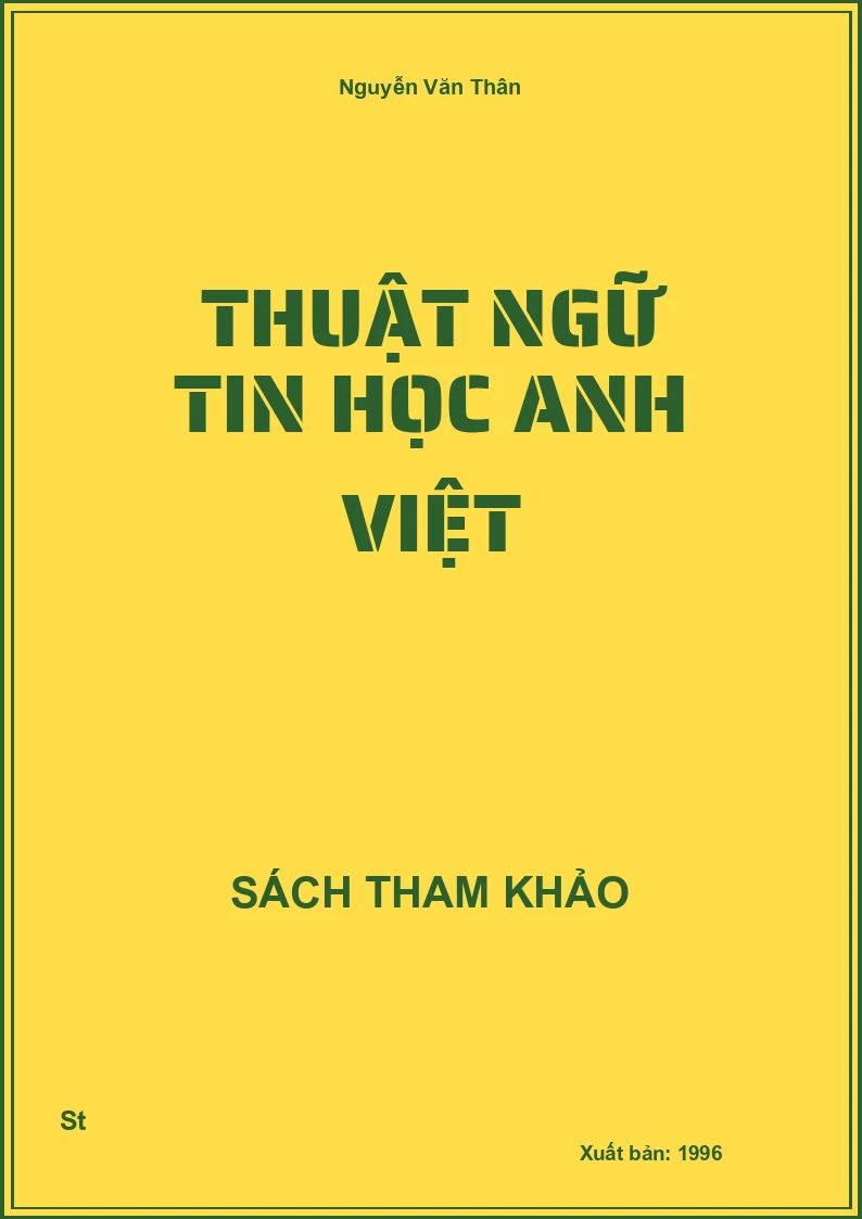 Thuật Ngữ Tin Học Anh Việt
