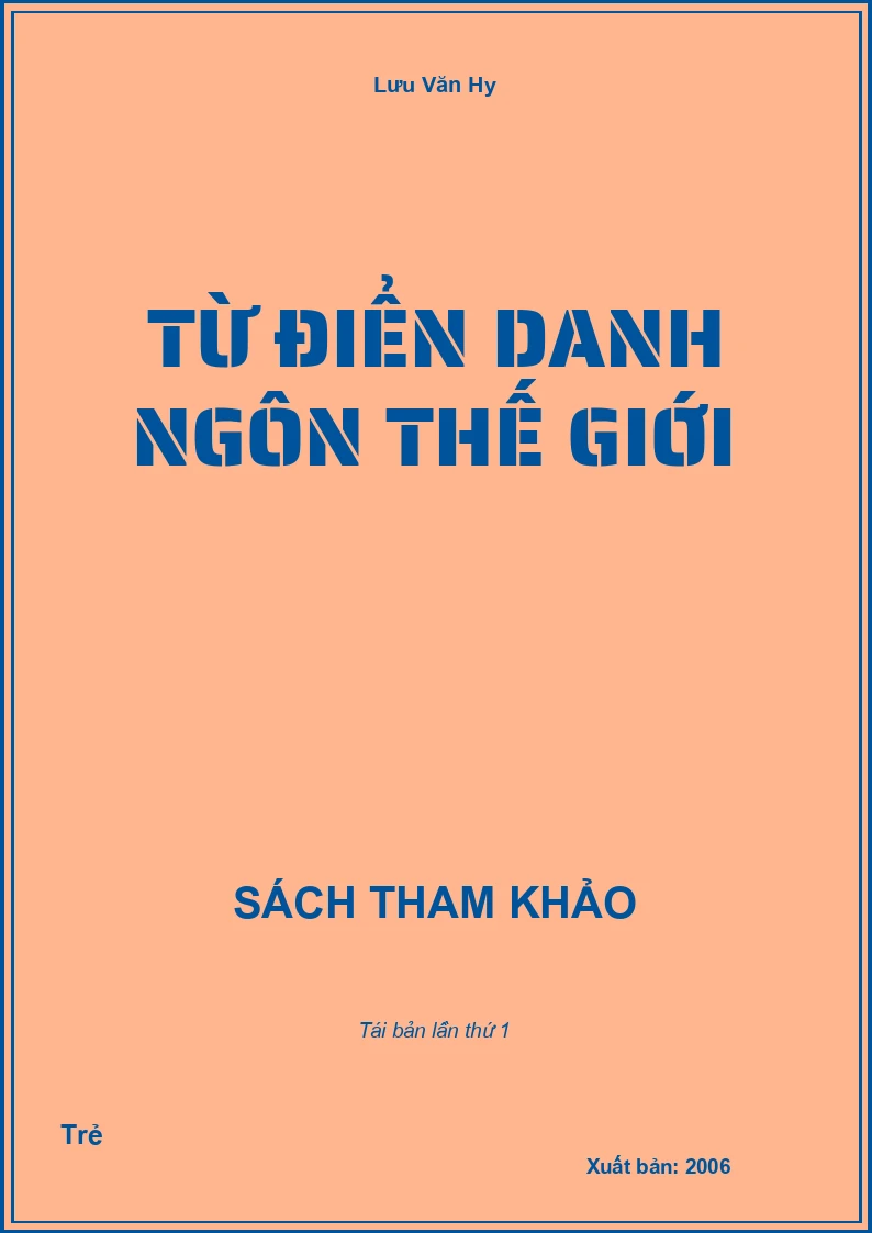 Từ điển danh ngôn thế giới